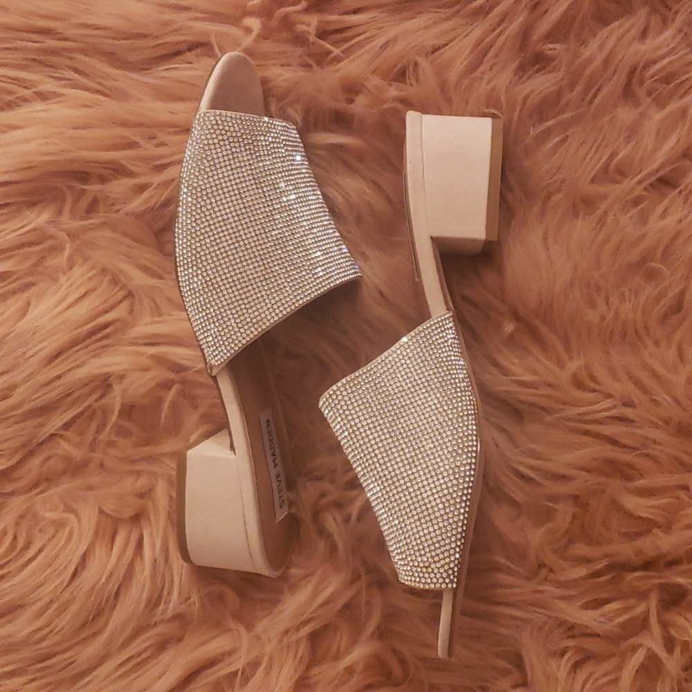 Steve madden rhinestone heel sandals